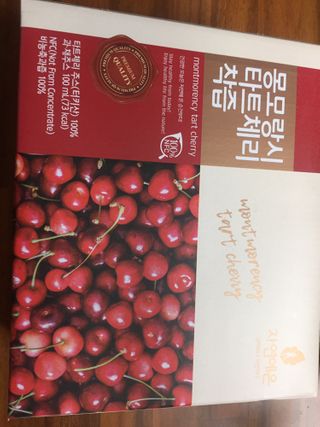 자연에온 몽모랑시 타트체리 착즙 100mL 10개입 2BOX — 5점을 준 리뷰어가 2021년 1월 올린 사용 사진