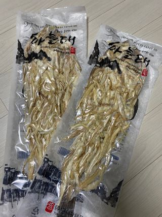 [오늘바스켓] 용대리 손질하늘태 130g — 3.5점을 준 리뷰어가 2021년 5월 올린 사용 사진