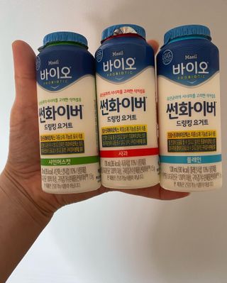 LIVE 매일바이오 썬화이버 드링킹 요거트 — 5점을 준 리뷰어가 2022년 8월 올린 사용 사진
