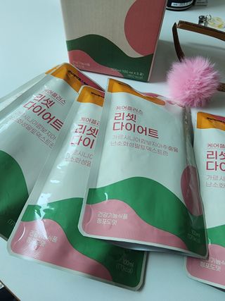 [경남제약헬스케어] 케어플러스 리셋 다이어트 청포도맛 100ml X 5포 (5일분) — 5점을 준 리뷰어가 2023년 5월 올린 사용 사진