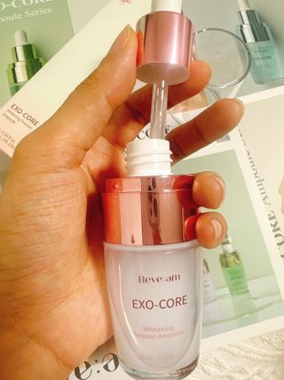 나우 [리브엠] 123억개 엑소좀으로 채운 눈부신 광채, 엑소코어 화이트닝 텐션 앰플 — 5점을 준 리뷰어가 2023년 7월 올린 사용 사진