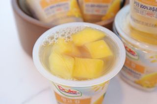 돌 MF[Dole] 파인애플컵/망고컵/복숭아컵 198g 6입X1박스 (맛 1가지 랜덤 발송) — 5점을 준 리뷰어가 2024년 10월 올린 사용 사진