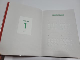 리훈 2023년 아이라이크 모눈 다이어리 미니달력 세트 — 5점을 준 리뷰어가 2022년 11월 올린 사용 사진