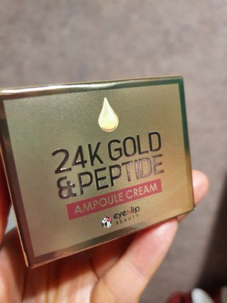 아이앤립 / EYENLIP 아이앤립 24K 골드 N 펩타이드 앰플 크림 — 5점을 준 리뷰어가 2021년 6월 올린 사용 사진