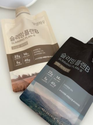 일일하우 슬리밍 플랜B 고소한 귀리맛, 진한 카카오맛 (체중조절식) — 5점을 준 리뷰어가 2023년 5월 올린 사용 사진