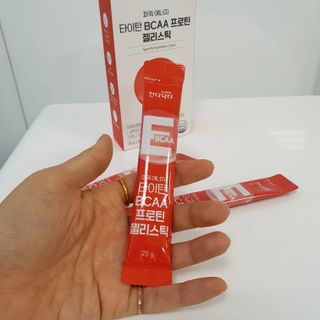 [인디닥터] 타이탄 BCAA 프로틴 젤리스틱 — 5점을 준 리뷰어가 2022년 4월 올린 사용 사진