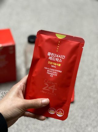 클린24시간 레드박스 1BOX(5포) + 전용보틀(500ml) — 5점을 준 리뷰어가 2024년 3월 올린 사용 사진