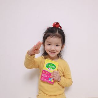 컬처렐 LGG 어린이 유산균 키즈츄어블 1개월분 — 5점을 준 리뷰어가 2021년 1월 올린 사용 사진