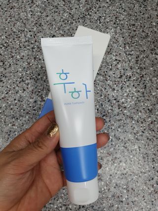 [심폐소생소] 무불소 임산부 천연 치약 — 5점을 준 리뷰어가 2021년 10월 올린 사용 사진