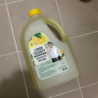 지오클린 레몬테라피 액체세제 2.5L 4개 — 4.5점을 준 리뷰어가 2022년 8월 올린 사용 사진