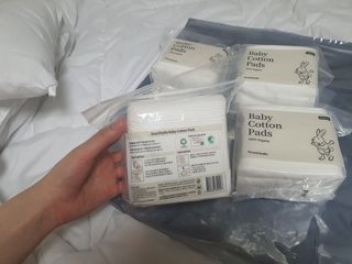 디어엘로디 프리미엄 유기농 베이비 솜티슈 40매 3 + 1 PACK — 5점을 준 리뷰어가 2021년 3월 올린 사용 사진