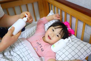mom e 맘이 내추럴 베이비 케어 샴푸앤바스+로션 — 5점을 준 리뷰어가 2021년 1월 올린 사용 사진