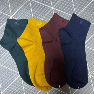 [사이즈가 있는 양말 필로이] 남/여 골지 발목 양말 4족 세트 남【S, M, L, XL】여【S, M, L】_컬러 랜덤 — 5점을 준 리뷰어가 2022년 6월 올린 사용 사진