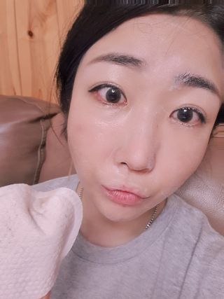 세렌디뷰티 리부스팅 시카 클렌징 패드 — 5점을 준 리뷰어가 2021년 7월 올린 사용 사진