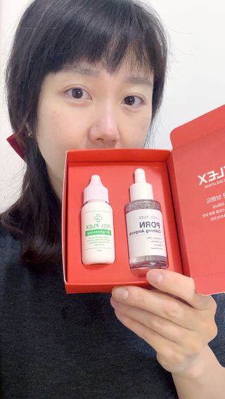 🎞️릴스캠페인🎞️[필플렉스] 토아스 필플렉스 더마 필링 케어 솔루션 2종 세트 — 5점을 준 리뷰어가 2025년 1월 올린 사용 사진
