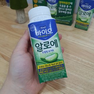 LIVE 매일바이오 알로에 드링킹 요거트 — 5점을 준 리뷰어가 2022년 4월 올린 사용 사진