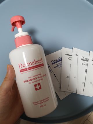 더마힐 헤어 컨디셔닝 샴푸 릴렉스 500ml — 5점을 준 리뷰어가 2021년 1월 올린 사용 사진