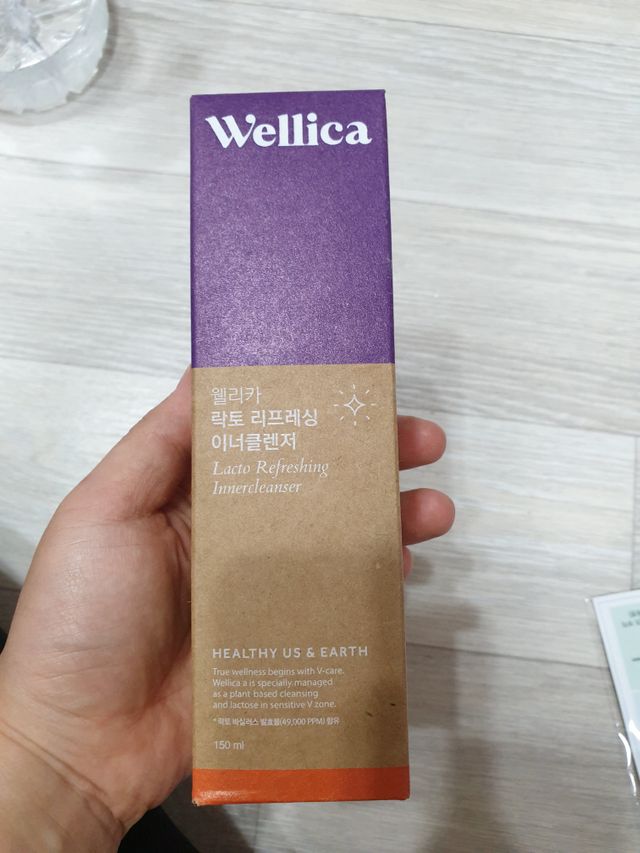 웰리카 락토 리프레싱 이너클렌저 리뷰 사진