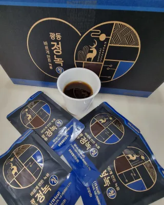 광동생활건강 [광동] 바르게 만든 녹용, 광동정녹청 30포. — 5점을 준 리뷰어가 2023년 2월 올린 사용 사진