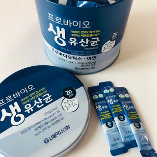 서울약사신협_프로바이오생유산균_2.5G x 100포 — 5점을 준 리뷰어가 2021년 3월 올린 사용 사진
