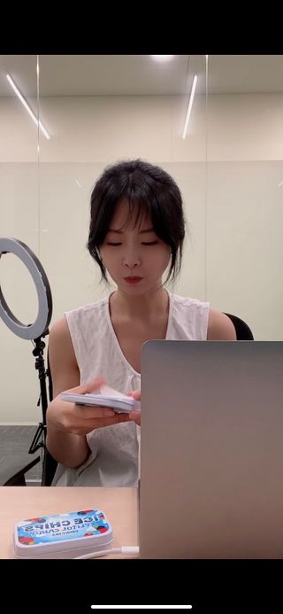 [아이스칩스] 무설탕 비건 자일리톨 캔디 7종 2개기준 — 5점을 준 리뷰어가 2021년 8월 올린 사용 사진