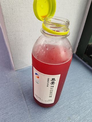 트롯전통식혜 트롯레드비트식혜 1리터 +500리터 — 4.5점을 준 리뷰어가 2021년 6월 올린 사용 사진