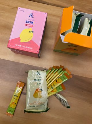 비타앤C 레몬맛, 망고맛 — 4.5점을 준 리뷰어가 2021년 6월 올린 사용 사진