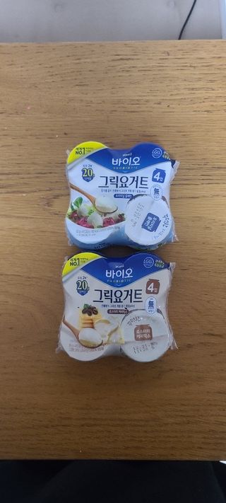 매일바이오 그릭요거트 오리지널 플레인 4개, 로스터리 커피믹스 4개 — 4점을 준 리뷰어가 2021년 12월 올린 사용 사진