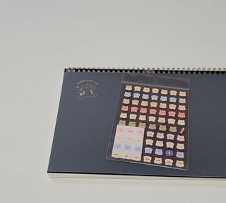 리훈 곰부 체크리스트+ 곰부 리무버블스티커 1장 — 5점을 준 리뷰어가 2021년 5월 올린 사용 사진