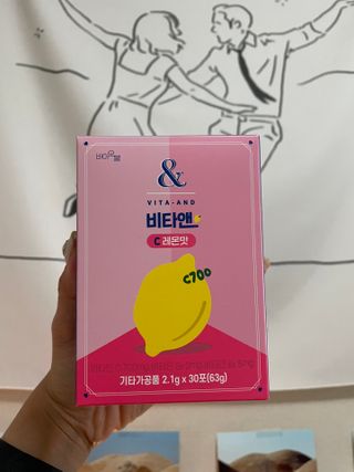 비타앤C 레몬맛, 망고맛 — 5점을 준 리뷰어가 2021년 6월 올린 사용 사진