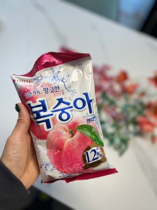 청포도캔디 복숭아캔디 — 5점을 준 리뷰어가 2022년 11월 올린 사용 사진
