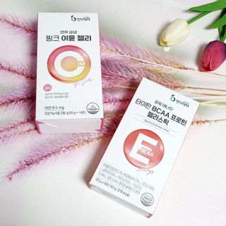 인디닥터 면역 생생 핑크 이뮨 젤리 + 타이탄 BCAA 프로틴 젤리스틱 — 5점을 준 리뷰어가 2022년 3월 올린 사용 사진