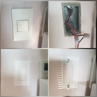아카라 조명 스위치를 누워서 끄는 방법 (스마트 조명 스위치 2구 + 무선 리모트 스위치 1구 T1, 스마트 허브 E1) — 5점을 준 리뷰어가 2021년 11월 올린 사용 사진