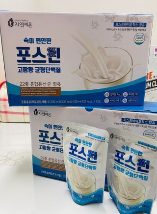 자연에온 마시는 프로틴 고함량 균형단백질 음료 포스틴 125ml 10개입 1BOX — 4점을 준 리뷰어가 2021년 4월 올린 사용 사진