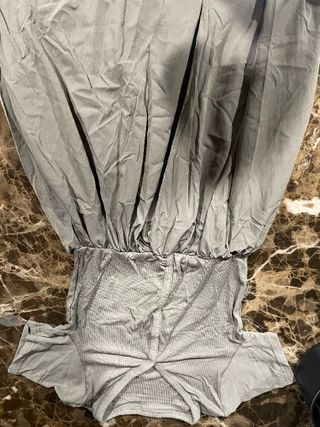 다운블로우 ~플레어 레이어드 민소매 드레스 봄 여름 가을 슬리브리스 반팔 롱 원피스 — 5점을 준 리뷰어가 2025년 6월 올린 사용 사진