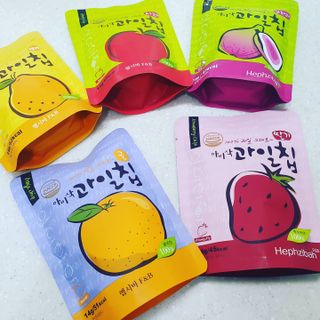 아비삭과일칩 5종 /딸기,사과,배,귤,무화과 5종 — 4점을 준 리뷰어가 2021년 4월 올린 사용 사진