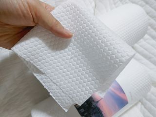 부직포나라 중금속유해물질ZERO 뜯어쓰는 주방 일회용수세미 60매 2매 — 4점을 준 리뷰어가 2022년 9월 올린 사용 사진