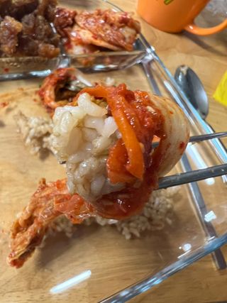 셰프애찬 알배기 겉절이 김치 1kg — 5점을 준 리뷰어가 2022년 11월 올린 사용 사진