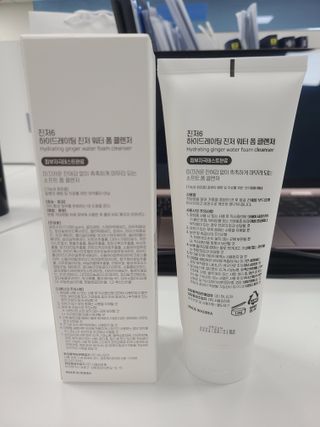 GINGER6 하이드레이팅 진저 워터 폼클렌징 — 5점을 준 리뷰어가 2021년 10월 올린 사용 사진