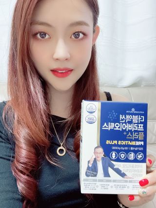 메이준뉴트리 더블액션 프리바이오틱스 플러스+ — 5점을 준 리뷰어가 2021년 5월 올린 사용 사진