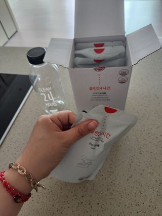 클린24시간 1BOX(5포) + 전용보틀(500ml) — 5점을 준 리뷰어가 2023년 5월 올린 사용 사진