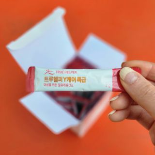트루헬퍼 Y케어 특급 여성 질 유래 유산균 프로바이오틱스 1박스 — 5점을 준 리뷰어가 2023년 4월 올린 사용 사진