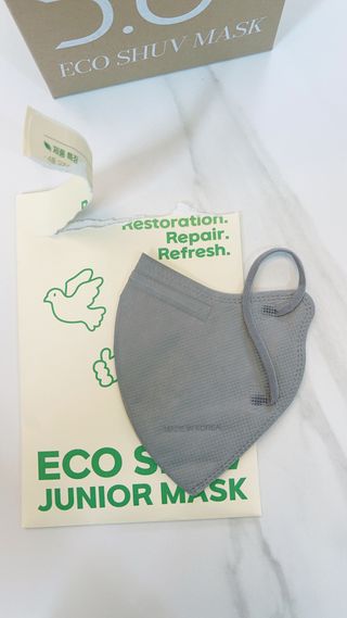 알도(A.L.D.O) 알도 에코슈브 주니어 마스크(중형) — 5점을 준 리뷰어가 2022년 9월 올린 사용 사진