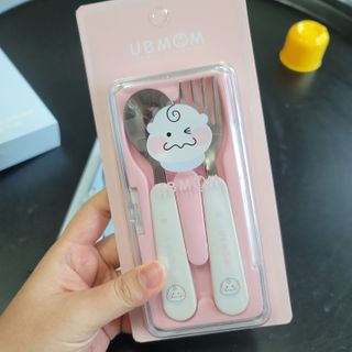 유비맘 스푼포크 케이스 세트 1+1 _컬러랜덤 발송 — 5점을 준 리뷰어가 2021년 1월 올린 사용 사진
