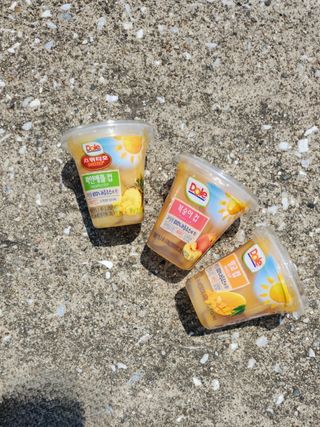 돌 MF[Dole] 파인애플컵/망고컵/복숭아컵 198g 6입X1박스 (맛 1가지 랜덤 발송) — 5점을 준 리뷰어가 2023년 6월 올린 사용 사진