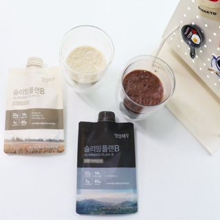 일일하우 슬리밍 플랜B 고소한 귀리맛, 진한 카카오맛 (체중조절식) — 4점을 준 리뷰어가 2023년 7월 올린 사용 사진