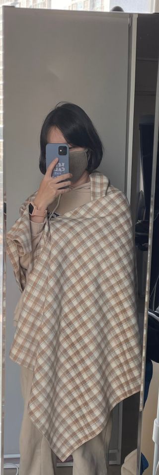 노르딕아일랜드 머플러 아이슬란드 체크 — 5점을 준 리뷰어가 2021년 10월 올린 사용 사진