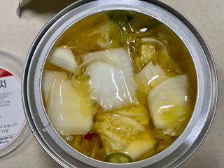 셰프애찬 단호박 백김치 1kg — 5점을 준 리뷰어가 2022년 10월 올린 사용 사진