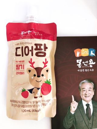 [몸엔용] 우리 아이 건강간식, 달콤한 녹용곤약젤리 디어팡 4종 — 4.5점을 준 리뷰어가 2021년 11월 올린 사용 사진