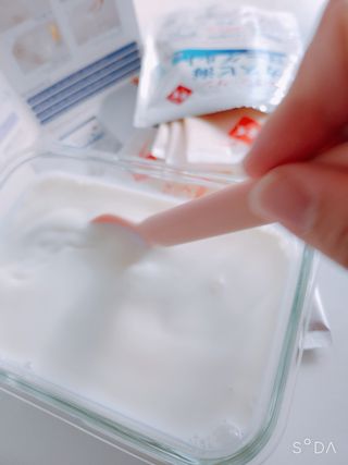 하나마이 [BEST 판매율 1위] 카스피해 유산균 종균_발효기가 필요없이 간편하게 만들어 먹는 요거트 생유산균 — 5점을 준 리뷰어가 2023년 3월 올린 사용 사진